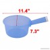 uxcell Plastic Round Shape Household Kitchen Nonslip Grip Water Dipper Ladle Bailer Blue - B076ZP7C67